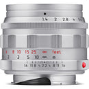 Leica Summilux-M 50mm f/1.4 Lens (Leica M, Silver, 2025 Version,11714)