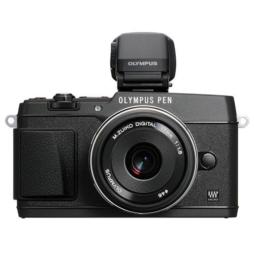 Olympus E-P5 with 17mm f/1.8 and VF-4 Kit